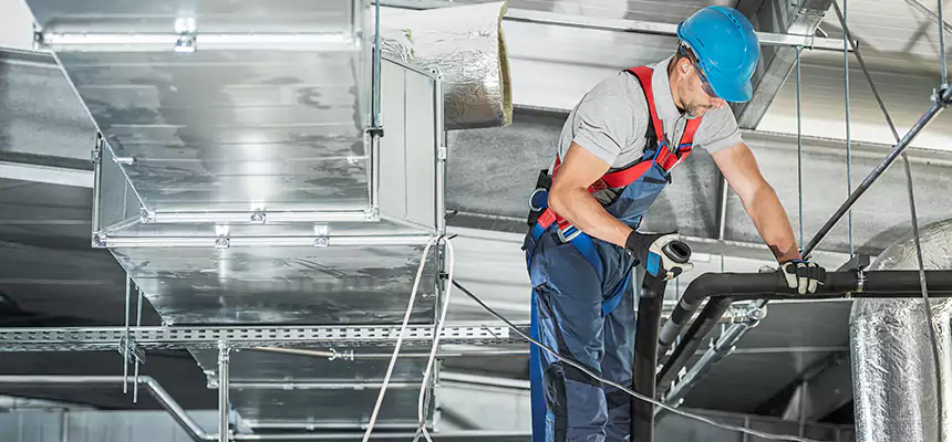 Precise Air Duct Vent Installation in Walnut